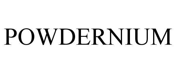 Trademark Logo POWDERNIUM