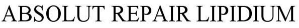 Trademark Logo ABSOLUT REPAIR LIPIDIUM