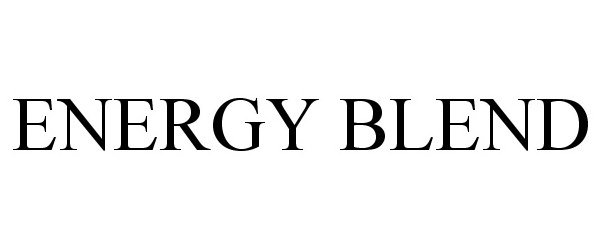 Trademark Logo ENERGY BLEND