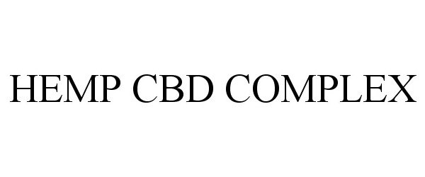 Trademark Logo HEMP CBD COMPLEX