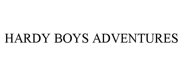  HARDY BOYS ADVENTURES