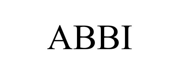 Trademark Logo ABBI