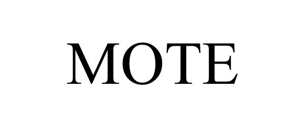 Trademark Logo MOTE