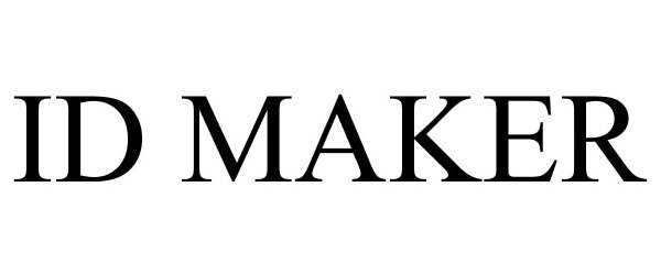 Trademark Logo ID MAKER