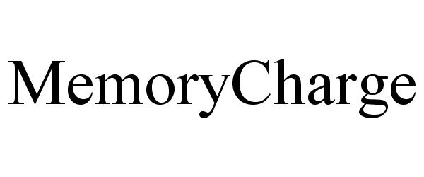 Trademark Logo MEMORYCHARGE