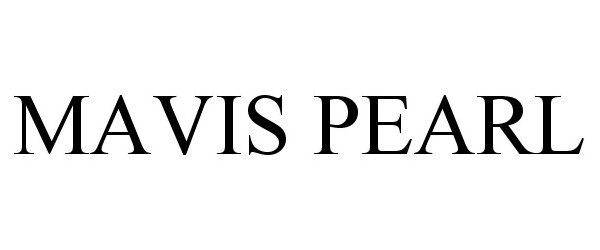 Trademark Logo MAVIS PEARL