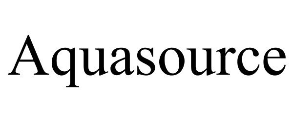 Trademark Logo AQUASOURCE
