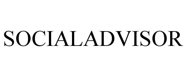 Trademark Logo SOCIALADVISOR