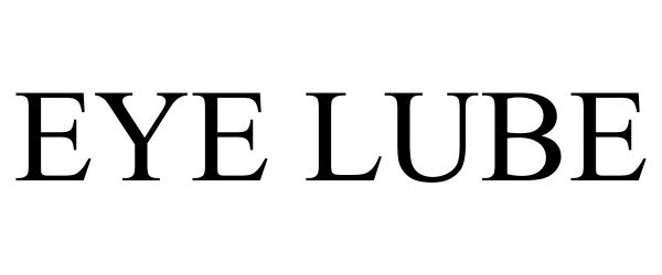 Trademark Logo EYE LUBE