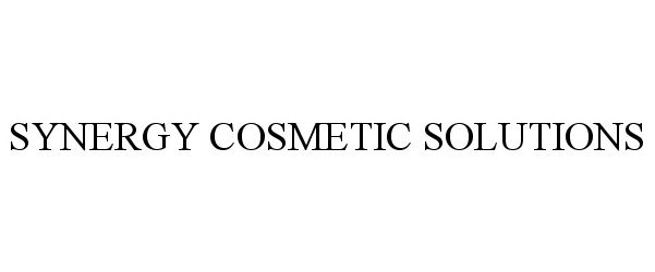 Trademark Logo SYNERGY COSMETIC SOLUTIONS
