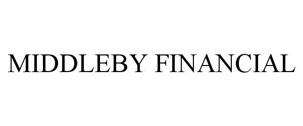  MIDDLEBY FINANCIAL