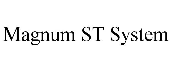 Trademark Logo MAGNUM ST SYSTEM