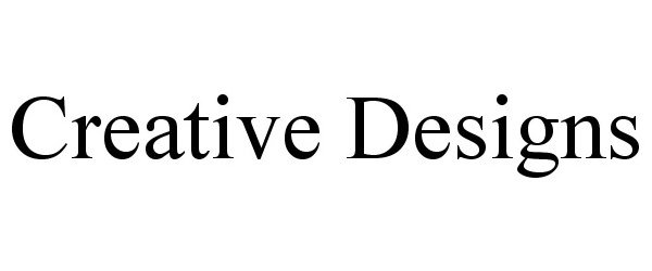 Trademark Logo CREATIVE DESIGNS