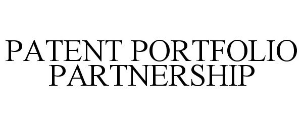 Trademark Logo PATENT PORTFOLIO PARTNERSHIP