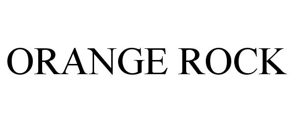 Trademark Logo ORANGE ROCK