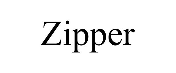 Trademark Logo ZIPPER