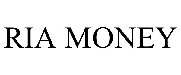 Trademark Logo RIA MONEY