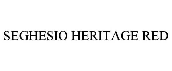  SEGHESIO HERITAGE RED