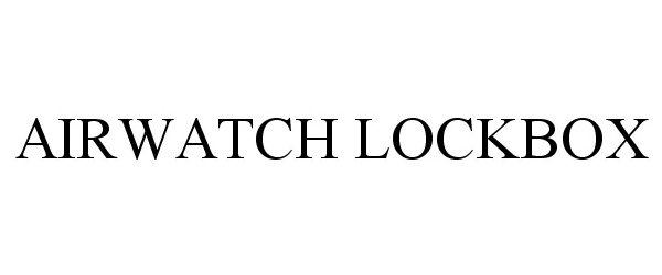  AIRWATCH LOCKBOX