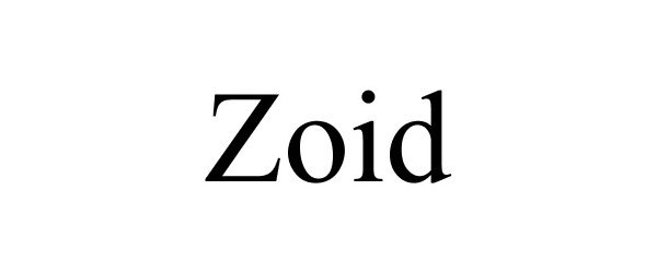 Trademark Logo ZOID