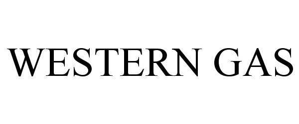 Trademark Logo WESTERN GAS