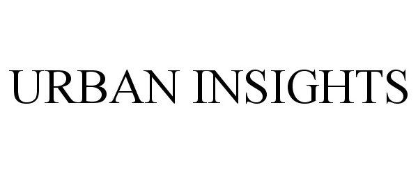 Trademark Logo URBAN INSIGHTS
