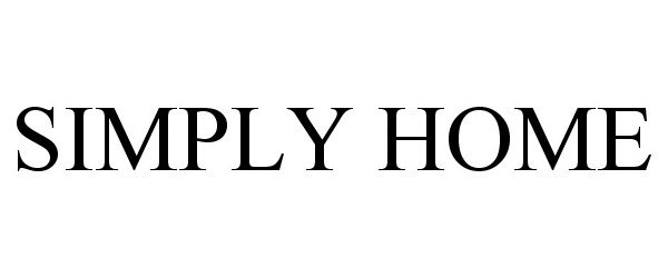 Trademark Logo SIMPLY HOME