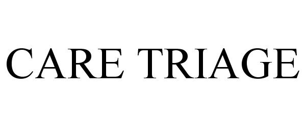 Trademark Logo CARE TRIAGE