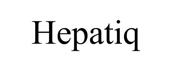 Trademark Logo HEPATIQ