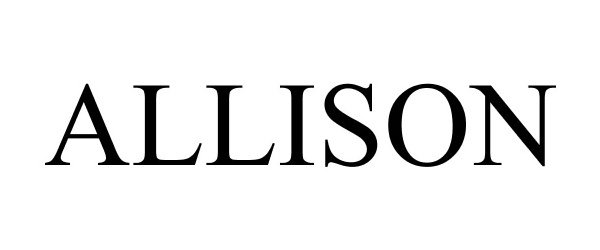 Trademark Logo ALLISON