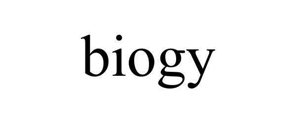 Trademark Logo BIOGY