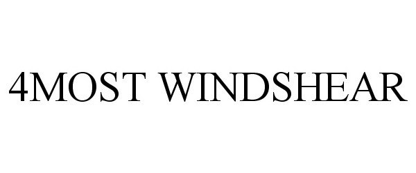 Trademark Logo 4MOST WINDSHEAR