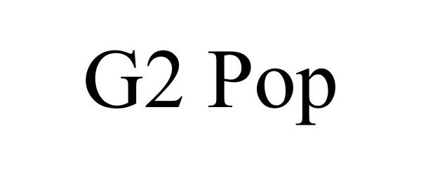 Trademark Logo G2 POP