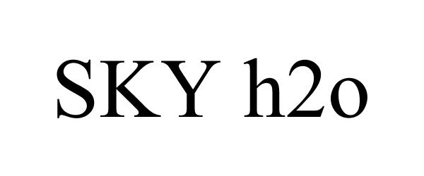 Trademark Logo SKY H2O