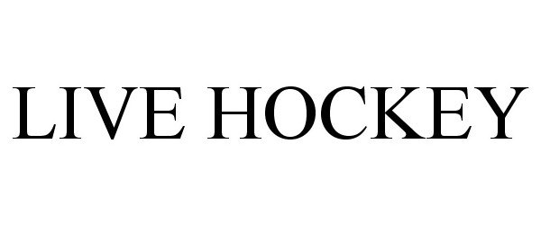 Trademark Logo LIVE HOCKEY