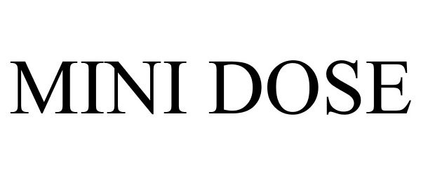 Trademark Logo MINI DOSE
