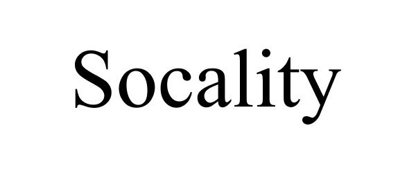 Trademark Logo SOCALITY