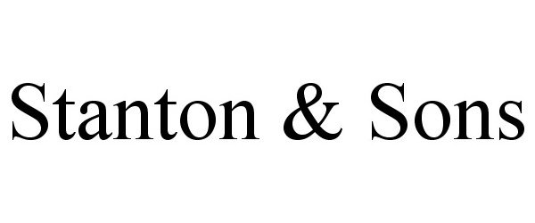 STANTON &amp; SONS