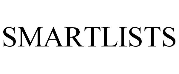 Trademark Logo SMARTLISTS