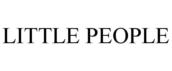 Trademark Logo LITTLE PEOPLE