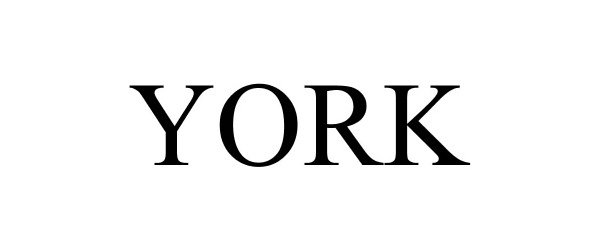 Trademark Logo YORK