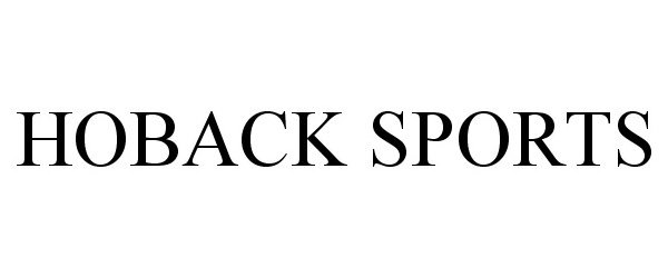 Trademark Logo HOBACK SPORTS