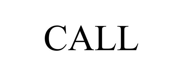 Trademark Logo CALL