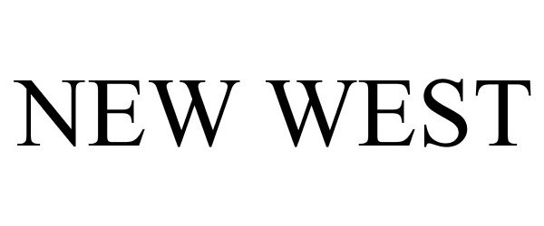 Trademark Logo NEW WEST