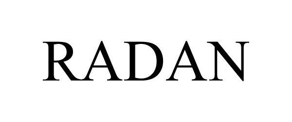 Trademark Logo RADAN