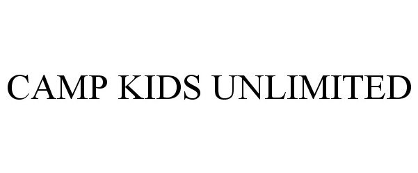 Trademark Logo CAMP KIDS UNLIMITED