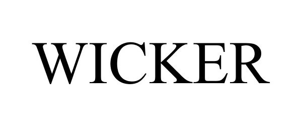 Trademark Logo WICKER