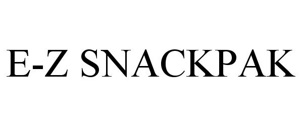  E-Z SNACKPAK