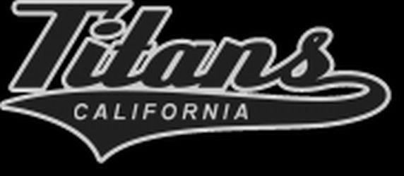 Trademark Logo TITANS CALIFORNIA