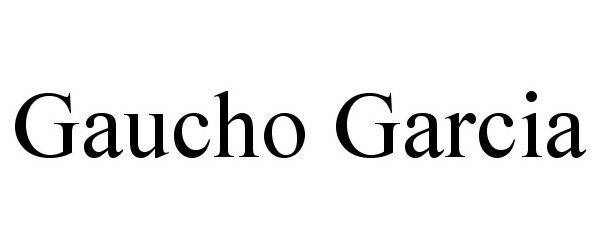  GAUCHO GARCIA